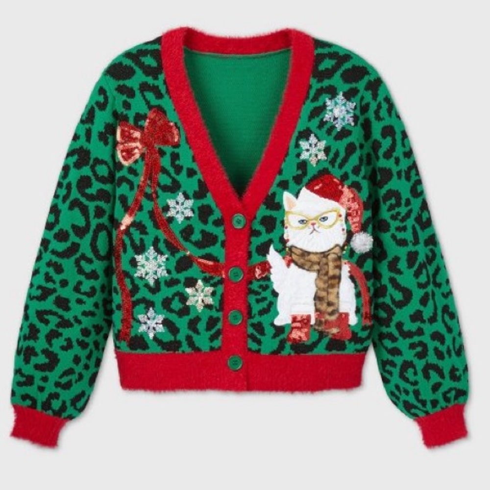 3for20 NWT Cat Christmas Ugly Sweater